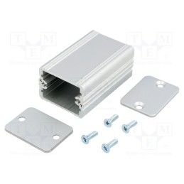 1 pcs x FISCHER ELEKTRONIK - AKG 33 24 50 ME - Enclosure: with panel, AKG, X: 33mm, Y: 50mm, Z: 24mm, aluminium, grey