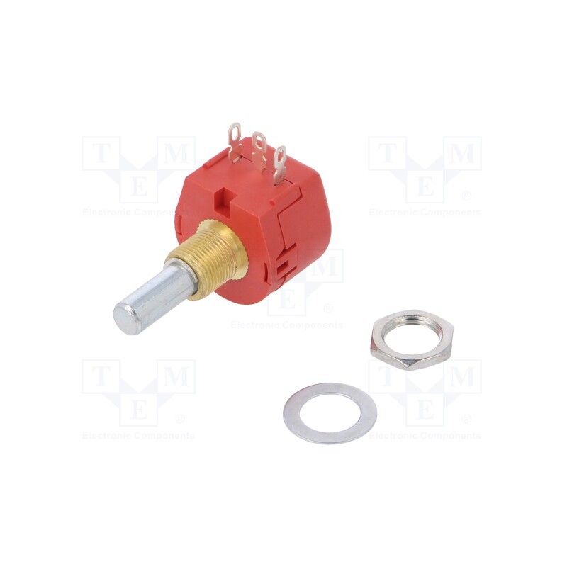 1 pcs x TE Connectivity - TW1103KA - Potentiometer: shaft, single turn, 10kΩ, 1W, ±10%, 6.35mm