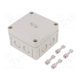 1 pcs x SPELSBERG - 10540301 - Enclosure: multipurpose, X: 94mm, Y: 94mm, Z: 57mm, TK PS, grey, IP66