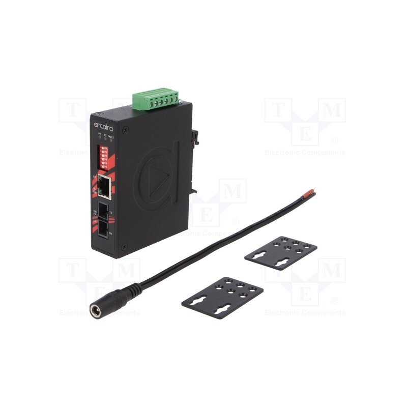 1 pcs x ANTAIRA - IMC-C100-S3 - Media converter, ETHERNET/single-mode fiber, Number of ports: 2