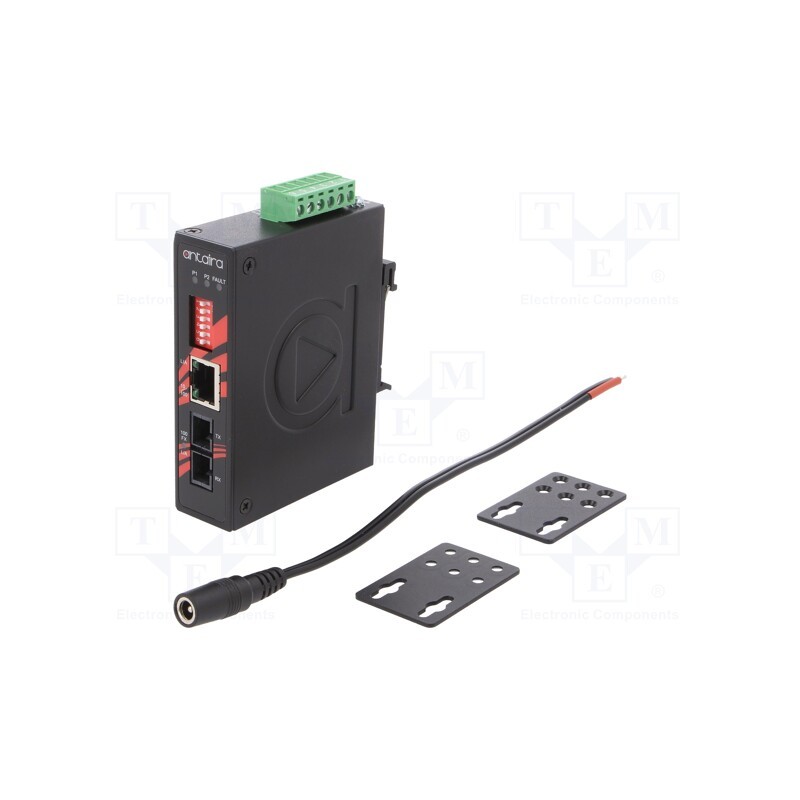 1 pcs x ANTAIRA - IMC-C100-S3-T - Media converter, ETHERNET/single-mode fiber, Number of ports: 2