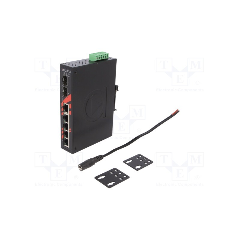 1 pcs x ANTAIRA - LNX-0702C-SFP-T - Switch Ethernet, unmanaged, Number of ports: 7, 12÷48VDC, RJ45, 6W