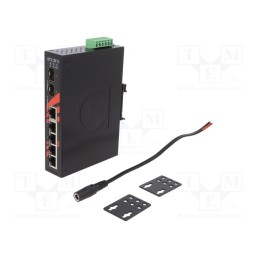 1 pcs x ANTAIRA - LNX-0702G-SFP - Switch Ethernet, unmanaged, Number of ports: 7, 12÷48VDC, RJ45