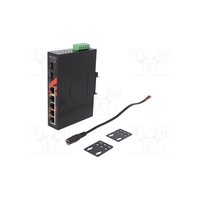 1 pcs x ANTAIRA - LNX-0702G-SFP - Switch Ethernet, unmanaged, Number of ports: 7, 12÷48VDC, RJ45