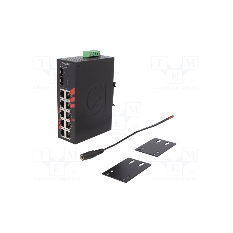 1 pcs x ANTAIRA - LNX-1202G-SFP-T - Switch Ethernet, unmanaged, Number of ports: 12, 12÷48VDC, RJ45