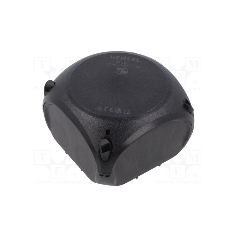 1 pcs x HENSEL - 62000084 - Enclosure: junction box, X: 104mm, Y: 104mm, Z: 70mm, IP66,IP67