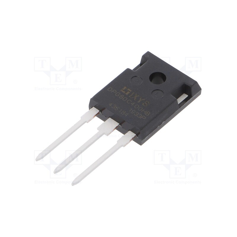 1 pcs x IXYS - DPG60C400HB - Diode: rectifying, THT, 400V, 30Ax2, , Ifsm: 360A, TO247-3, 160W