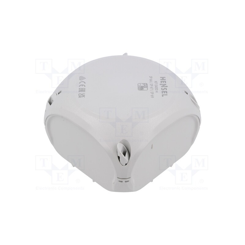 1 pcs x HENSEL - 62000083 - Enclosure: junction box, X: 104mm, Y: 104mm, Z: 70mm, IP66,IP67, grey