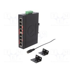 1 pcs x ANTAIRA - LNX-800A-E-T - Switch Ethernet, unmanaged, Number of ports: 8, 12÷48VDC, RJ45, 5W