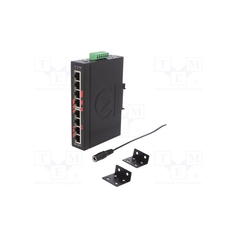 1 pcs x ANTAIRA - LNX-800A-E-T - Switch Ethernet, unmanaged, Number of ports: 8, 12÷48VDC, RJ45, 5W