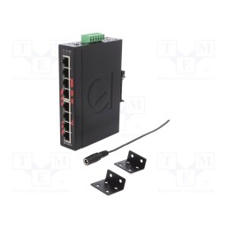 1 pcs x ANTAIRA - LNX-800AG-T - Switch Ethernet, unmanaged, Number of ports: 8, 12÷48VDC, RJ45