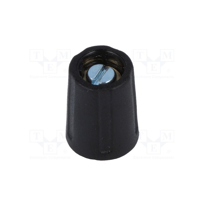 1 pcs x OKW - A2510320 - Knob, without pointer, ABS, Øshaft: 3.18mm, Ø10.5x14mm, black