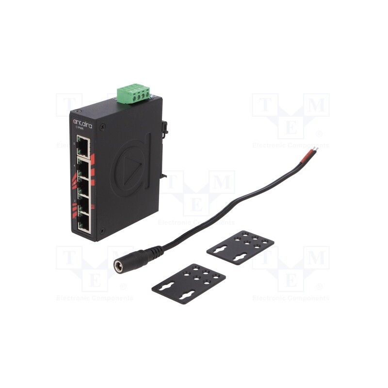 1 pcs x ANTAIRA - LNX-C500-T - Switch Ethernet, unmanaged, Number of ports: 5, 12÷48VDC, RJ45
