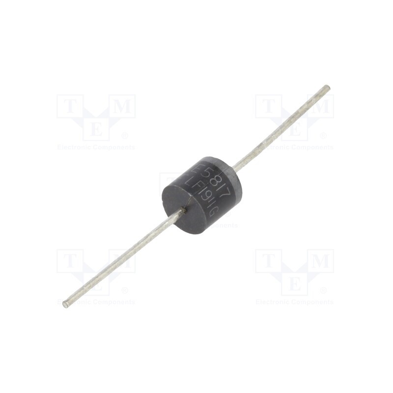 1 pcs x NTE Electronics - NTE5817 - Diode: rectifying, THT, 1kV, 6A, Ifsm: 400A, Ufmax: 1V, Ir: 1mA