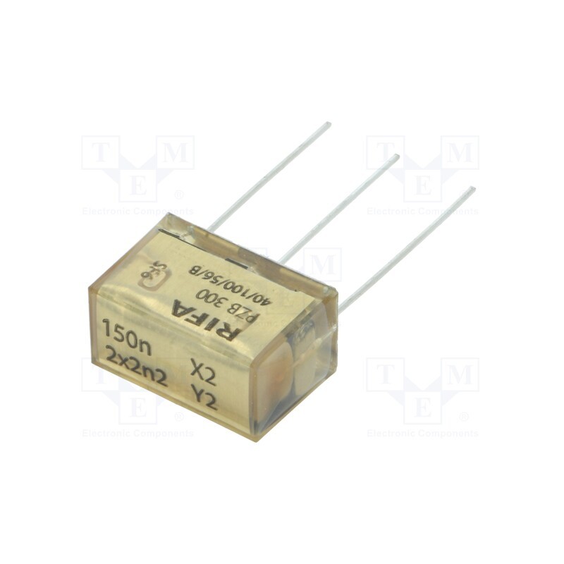 1 pcs x KEMET - PZB300MC21R30 - Filter: anti-interference, Cx: 150nF, Cy: 2.2nF, THT, 12.5x16x24mm