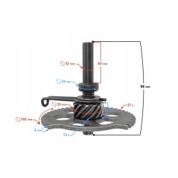 Starter wheel sprocket mode atv quad 125 150