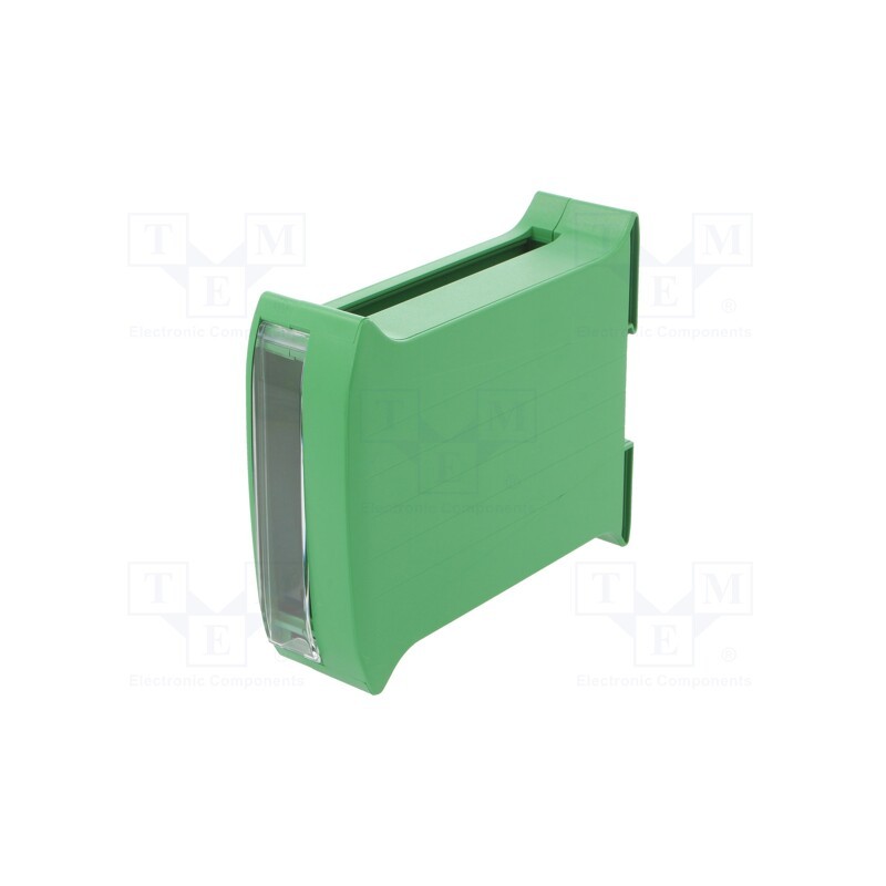 1 pcs x ITALTRONIC - 10.000035 - Enclosure: for DIN rail mounting, Y: 101mm, X: 35mm, Z: 119mm, green