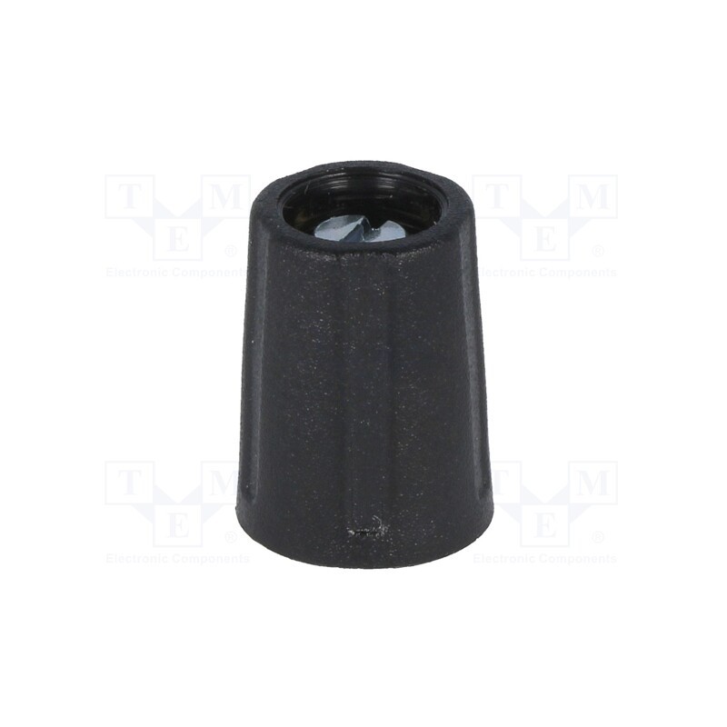 1 pcs x OKW - A2510040 - Knob, without pointer, ABS, Øshaft: 4mm, Ø10.5x14mm, black, A2510
