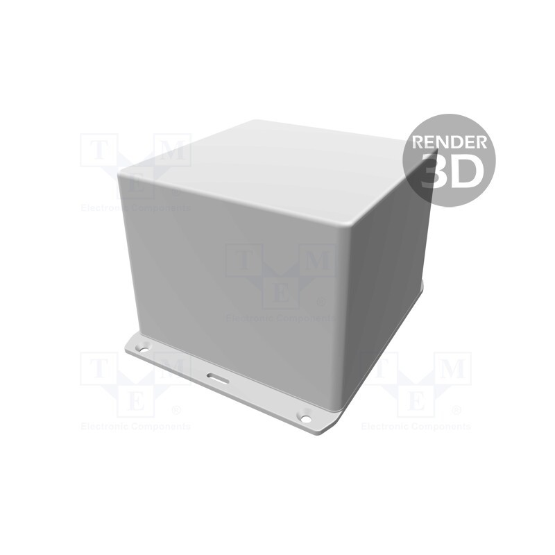 1 pcs x HAMMOND - 1591VFLGY - Enclosure: multipurpose, X: 120mm, Y: 120mm, Z: 94mm, 1591, ABS, grey