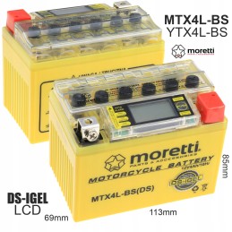 LCD battery 4ah 12v quad atv 50 70 90 110 125