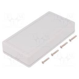 1 pcs x HAMMOND - 1599BGYBATCP - Enclosure: multipurpose, X: 65mm, Y: 130mm, Z: 25mm, 1599, ABS, grey