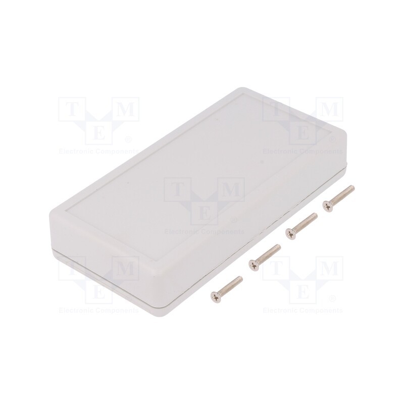 1 pcs x HAMMOND - 1599BGYBATCP - Enclosure: multipurpose, X: 65mm, Y: 130mm, Z: 25mm, 1599, ABS, grey