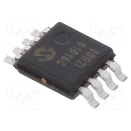 1 pcs x MICROCHIP TECHNOLOGY - MCP3002-I/MS - IC: A/D converter, Ch: 2, 10bit, 200ksps, 2.7÷5.5V, MSOP8