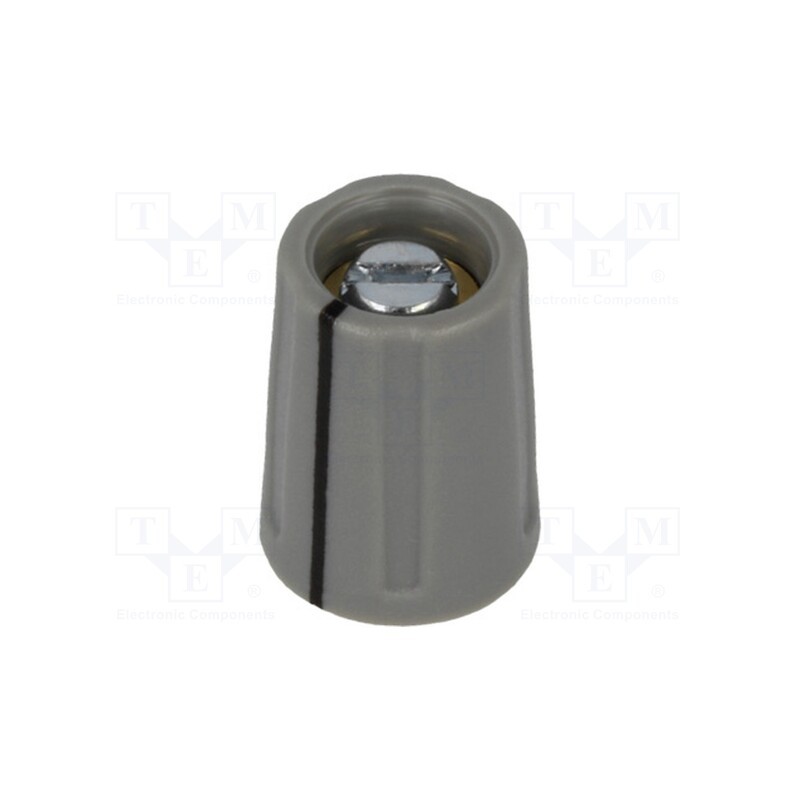 1 pcs x OKW - A2610038 - Knob, with pointer, ABS, Øshaft: 3mm, Ø10.5x14mm, grey, A2610, A4110