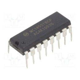 1 pcs x NTE Electronics - NTE4551B - IC: digital, analog,demultiplexer,multiplexer, Ch: 4, IN: 1, CMOS