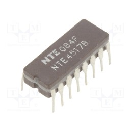 1 pcs x NTE Electronics - NTE4517B - IC: digital, shift register, THT, DIP16