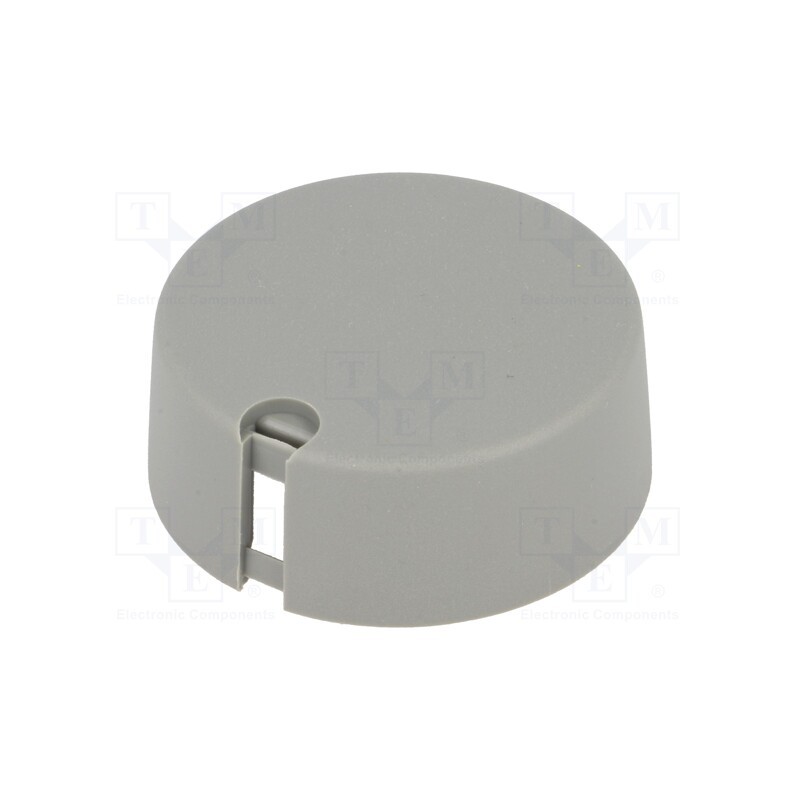 1 pcs x OKW - A1040648 - Knob, with pointer, plastic, Øshaft: 6mm, Ø40x16mm, grey, push-in
