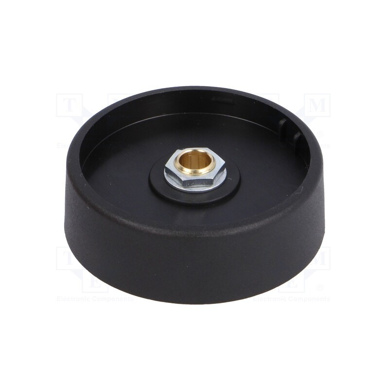 1 pcs x OKW - A3150069 - Knob, without pointer, polyamide, Øshaft: 6mm, Ø50x16mm, black
