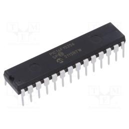 1 pcs x MICROCHIP TECHNOLOGY - PIC16F15256-I/SP - IC: PIC microcontroller, 28kB, 32MHz, 1.8÷5.5VDC, THT, DIP28, PIC16