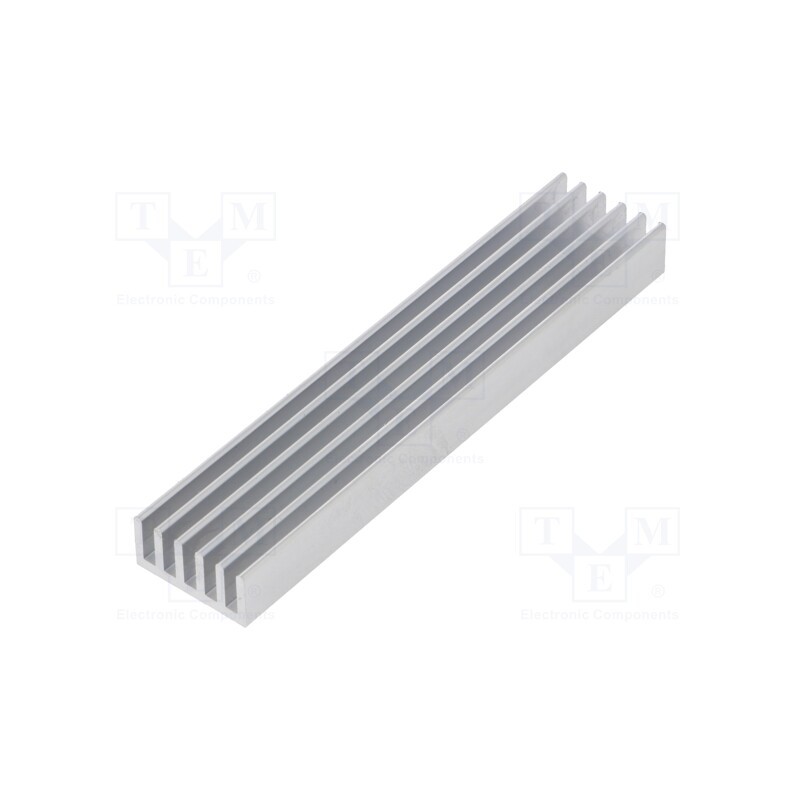 1 pcs x FISCHER ELEKTRONIK - SK 652 100 AL - Heatsink: extruded, grilled, natural, L: 100mm, W: 21mm, H: 10mm, raw