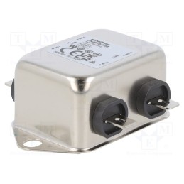 1 pcs x SCHAFFNER - FN2010-3-06 - Filter: anti-interference, single-phase, 250VAC, Cx: 100nF, 1MΩ