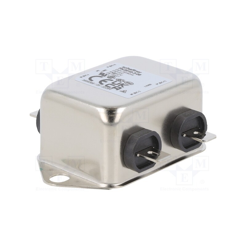 1 pcs x SCHAFFNER - FN2010-3-06 - Filter: anti-interference, single-phase, 250VAC, Cx: 100nF, 1MΩ