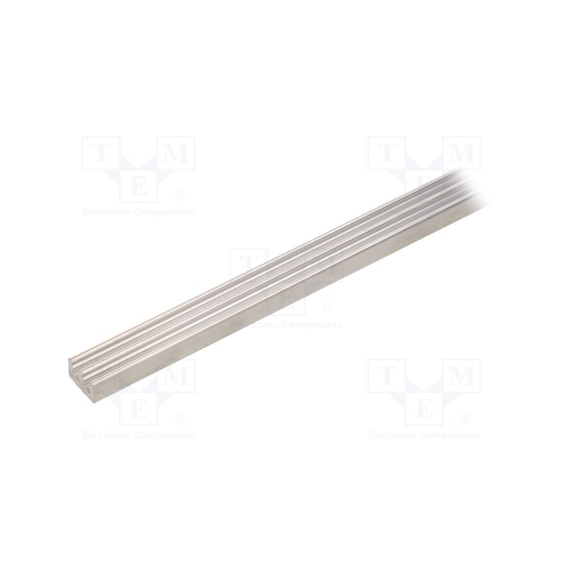 1 pcs x FISCHER ELEKTRONIK - SK 646 1000 AL - Heatsink: extruded, grilled, natural, L: 1000mm, W: 10mm, H: 6mm, raw