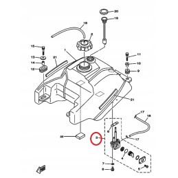 Fuel tap yamaha yfm 250 350 400 450 600 660