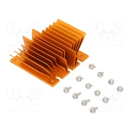 1 pcs x Advanced Thermal Solutions - ATS-1106-C1-R0 - Heatsink: extruded, grilled, BGA, golden, L: 61mm, W: 58mm, H: 22.9mm