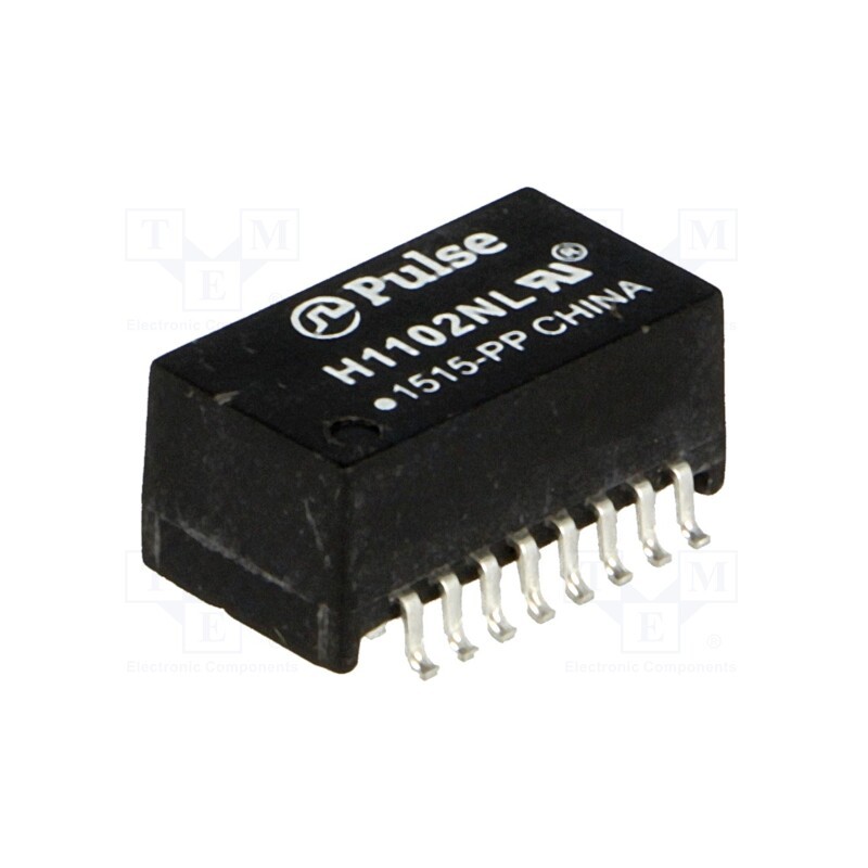 1 pcs x PULSE - H1102NL - Transformer: LAN, SMD, 0÷70°C, -1.1dB, Number of ports: 1