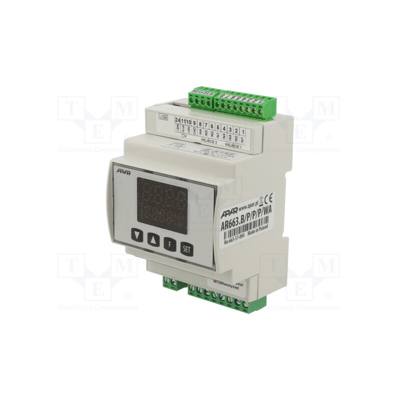 1 pcs x APAR - AR663.B/P/P/P/WA - Module: dual channel regulator, relay, OUT 2: relay, OUT 3: relay