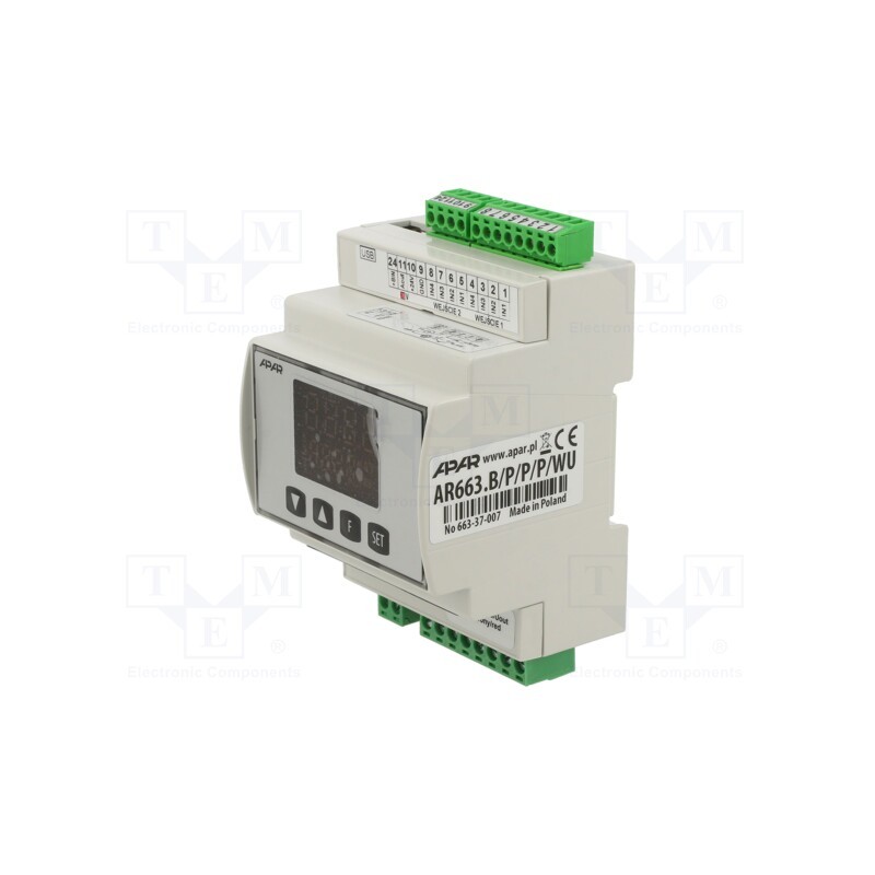 1 pcs x APAR - AR663.B/P/P/P/WU - Module: dual channel regulator, relay, OUT 2: relay, OUT 3: relay