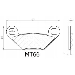 Polaris sportsman 500 550 800 850 brake pads