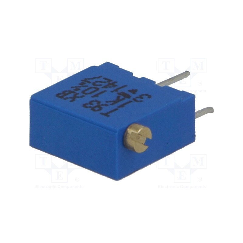 1 pcs x VISHAY - T93XB102KT20 - Potentiometer: mounting, multiturn, 1kΩ, 500mW, THT, ±10%, linear