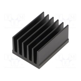 1 pcs x FISCHER ELEKTRONIK - SK 657 50 SA - Heatsink: extruded, grilled, black, L: 50mm, W: 36.8mm, H: 25mm