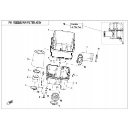 CF Moto air filter replacement 0800 112000