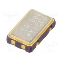 1 pcs x YIC - OSC50M-3.3/S5 - Generator: quartz, 50MHz, SMD, 3.3V, ±50ppm, -20÷70°C, 5x3.2x1.3mm