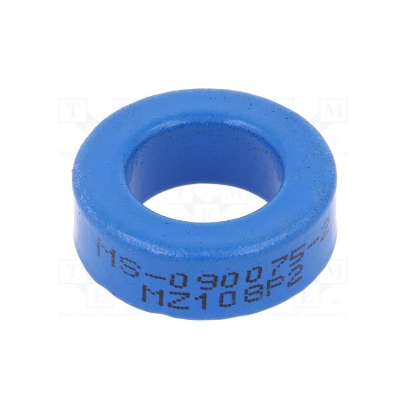 1 pcs x MICROMETALS - MS-090075-2 - Ferrite: toroidal, L: 7.62mm, Øint: 13.97mm, Øout: 22.86mm, 54nH