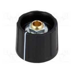 1 pcs x OKW - A2620040 - Knob, with pointer, ABS, Øshaft: 4mm, Ø20x15.5mm, black, A2620