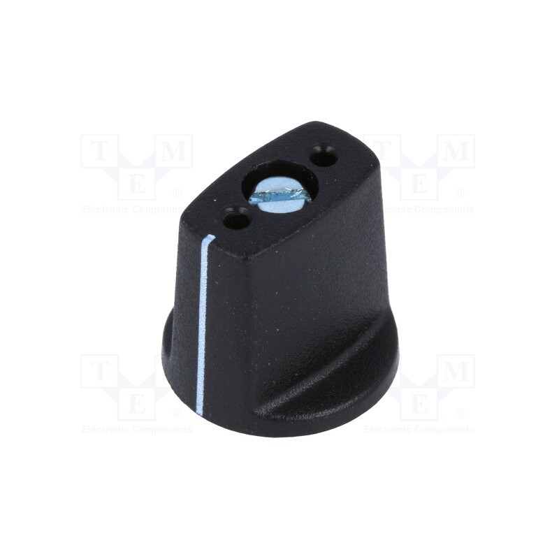 1 pcs x OKW - A2416040 - Knob, with pointer, ABS, Øshaft: 4mm, Ø16x16mm, black, Shaft: smooth